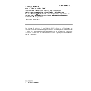 CH-Monténégro assurances sociale 10.7.07