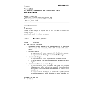 CH-Monténégro assurances sociale 10.7.07