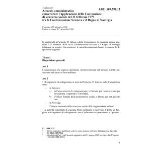 Acc.adm. Norvegia, sicurezza sociale