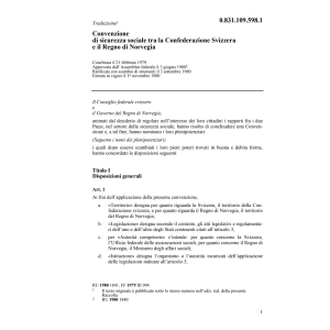 Conv. Norvegia, Sicurezza sociale