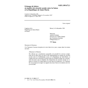 Echange/lettres Saint Marin, sécurité so