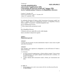 Acc. ammin. Conv. sicurezza sociale Slo.