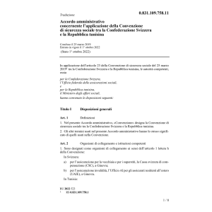 Accordo amministrativo tunisina