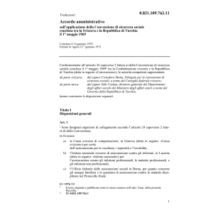 Acc.amm. Turchia, sicurezza sociale