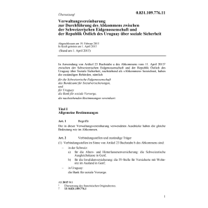 Verw.vereinb.CH-Östl. soziale Sicherheit