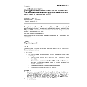 Acc.amm. Jugoslavia, assicurazioni soc.