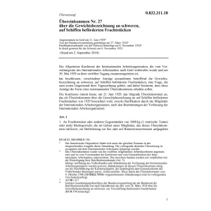 Uebereink. Gewichtsbezeichnung