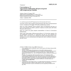 Conv. indicazione del peso/colli grossi