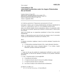Conv. intoxication dus au benzène