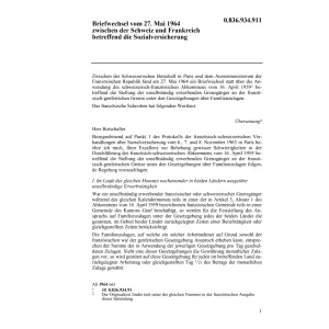 Briefwechsel Frankreich, Sozialversich.