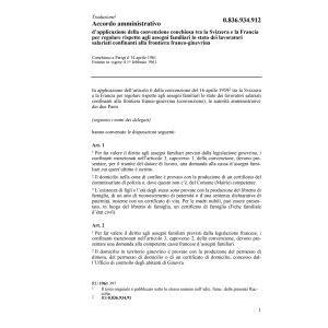 Acc.amm. Francia, lavoratori frontiera