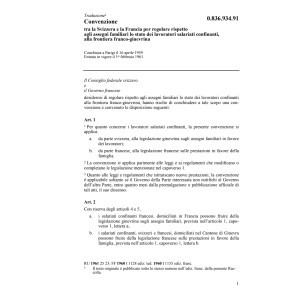 Conv. Francia, lavoratori frontiera