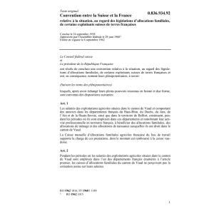 Conv. France, exploitants terres franç.