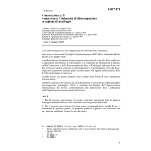 Conv. indennità/disoccupazione naufragio