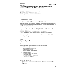 Acc. Liechtenstein, ass.-disoccupazione