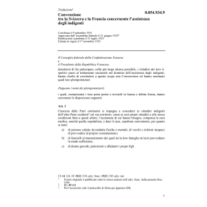 Conv. Francia assistenza indigenti