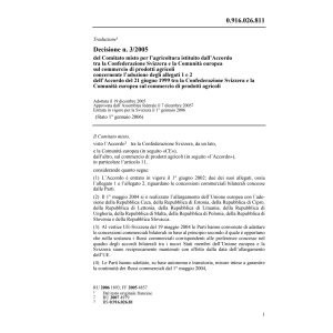 D n.3/2005 commercio prodotti agricoli