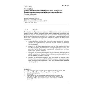 Conv.Org.européenne méditerranéenne