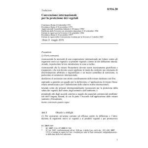 Convenzione intern. protezione vegetali