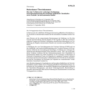 Rotterdamer Ük gefährliche Chemikalien