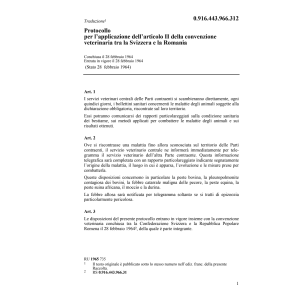 Applicaz.articolo 2 convenz.veterinaria
