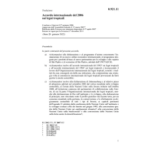 Accordo internazionale legni tropicali