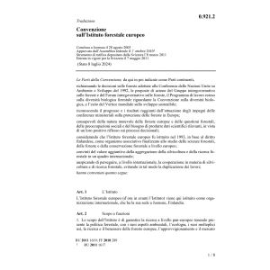Conv. Istituto forestale europeo