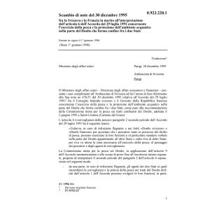 Scambio di note del 30 dicembre 1995