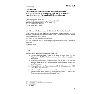 Abk. Schweiz - Italien
