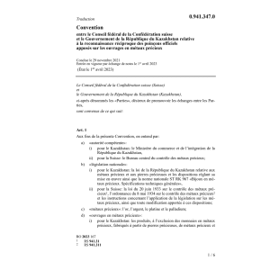 Conv. CF et Kazakhstan métaux précieux