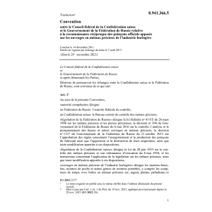 Conv. poinçons officiels métaux précieux