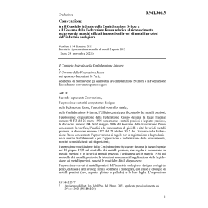 Conv. marchi ufficiali lavori di metalli