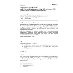 Prot. mod. esposizioni internazionali