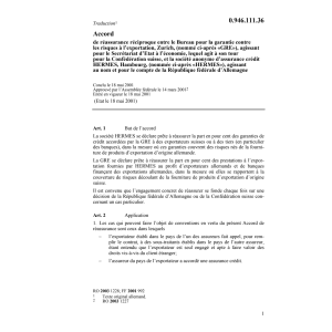 Acc. réassurance réciproque