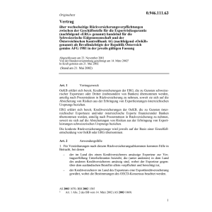 Vertrag CH-A Rückversicherung