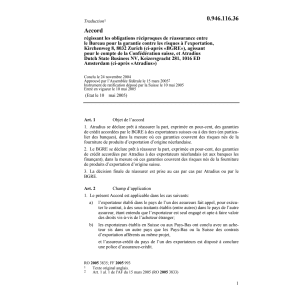 Acc.réciproques réassurance Atradius