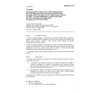 Acc. riassicurazione reciproca GRE