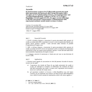 Acc. riassicurazione reciproca GRE