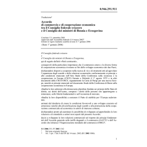 Acc.commercio CH-Bosnia Erzegovina