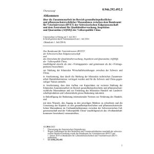 Abk.gesundheitspoliz.Massnahmen China