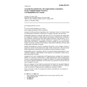 Acc. commercio economica Croazia