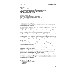 Acc CH-Färöer libero scambio