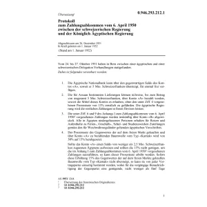 Prot. Zahlungsabk Aegypten
