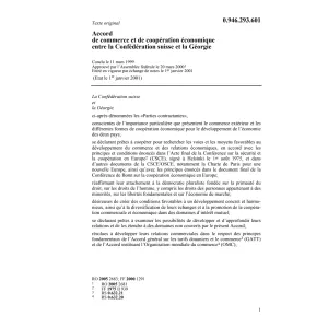 ACC. Commerce coop.économique CH-Géorgie