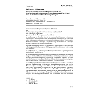 Befr. Abk. Grossbritannien u. Nordirland