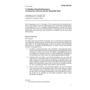 Vorläufiges Handelsabk Haiti