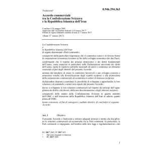 Acc. 24.05.05 commerciale tra CH/Iran