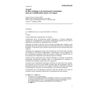 Acc. libre-échange CH-Japon