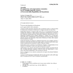 Ac commercio e cooperazione Kazakistan