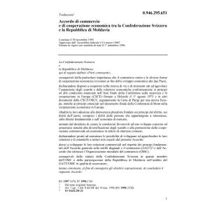 Acc. commercio Svizzera - Moldavia